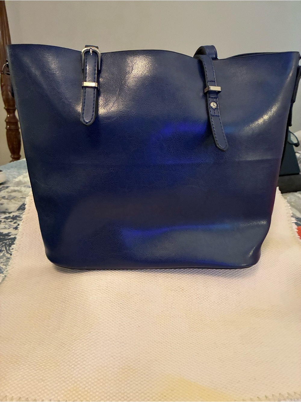 Unbranded Navy Blue shoulder, Tote, crossbody w/long adjustable straps
